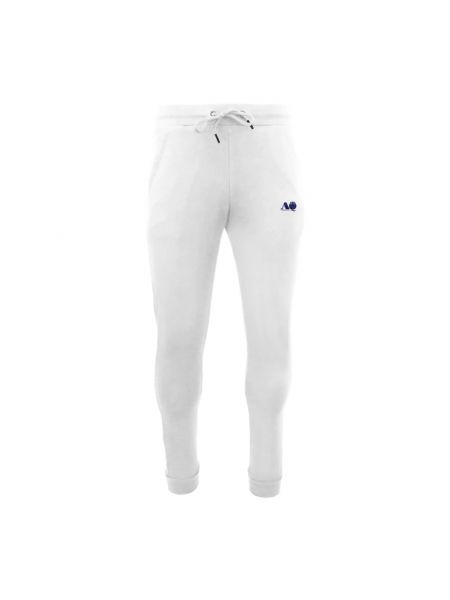 Spodnie sportowe bawełniane Aquascutum białe