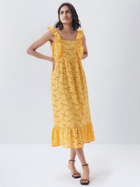 Rovné šaty Salsa Jeans žluté