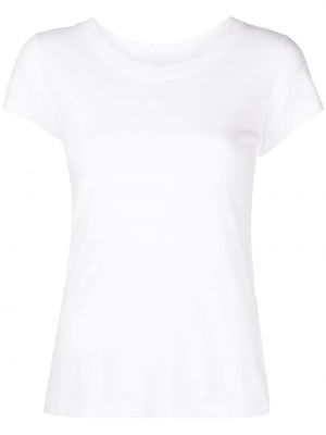 T-shirt con scollo tondo L'agence bianco