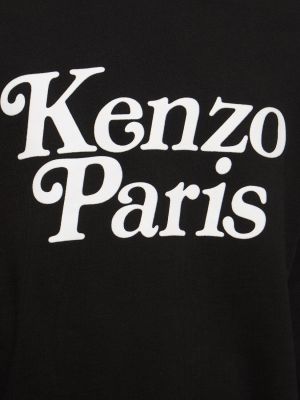 Bavlněná mikina Kenzo Paris bílá