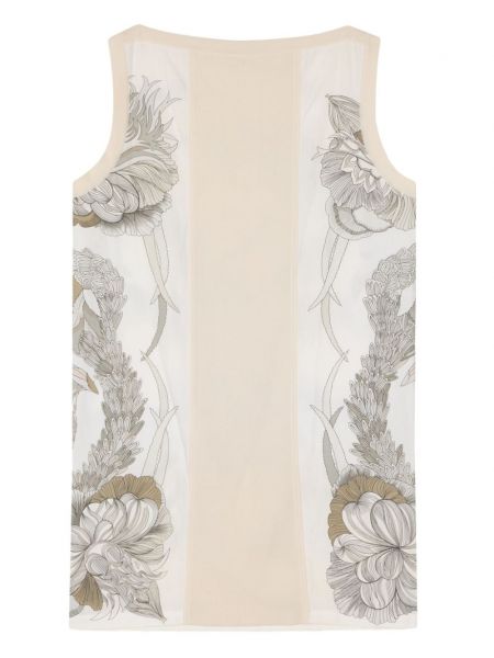 Sukienka bawełniana w kwiatki z nadrukiem Hermès Pre-owned
