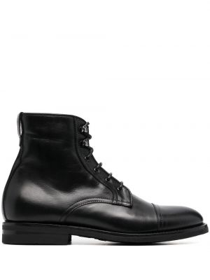 Ankle boots sznurowane koronkowe Scarosso czarne