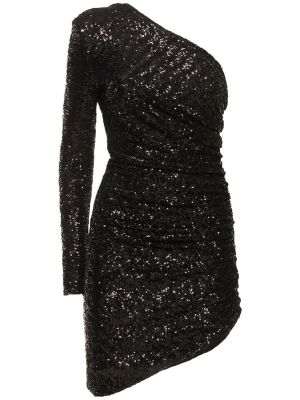 Jersey mini obleka Michael Kors Collection črna