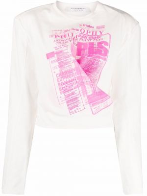 T-shirt mit print Philosophy Di Lorenzo Serafini weiß