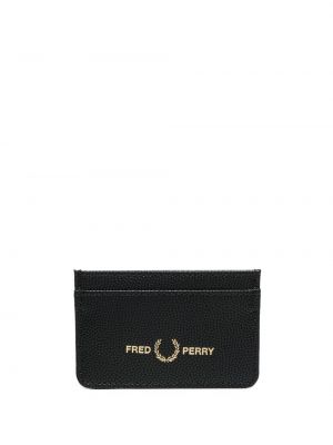 Πορτοφόλι με σχέδιο Fred Perry μαύρο