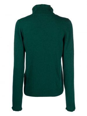 Sweter z falbankami Manuel Ritz zielony