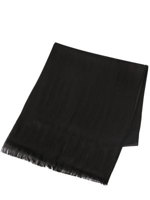 Fular de mătase Saint Laurent negru