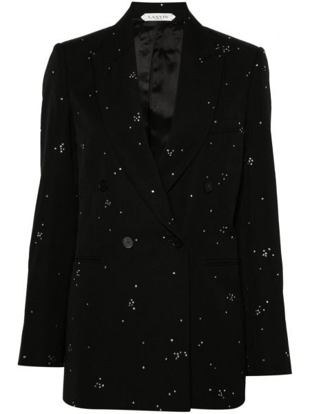 Dobbeltradet blazer Lanvin sort