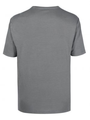Bavlněné tričko z lyocellu s kulatým výstřihem Officine Generale šedé