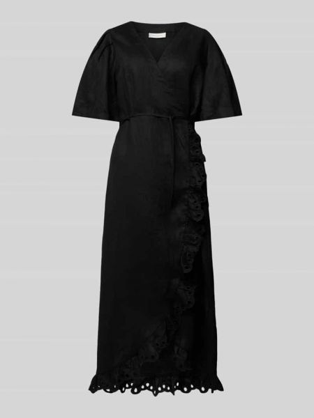 Lniana sukienka koronkowa Copenhagen Muse czarna