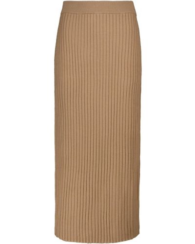 Шерстяная юбка миди Max Mara