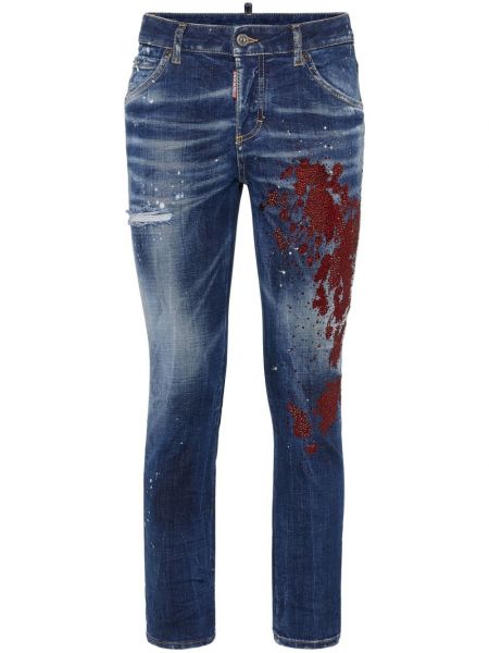 Jean extensible Dsquared2 bleu