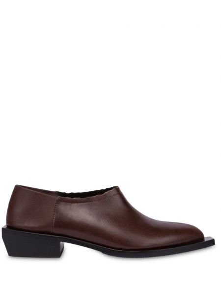 Læder loafers Moschino brun