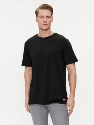 Priliehavé tričko Tommy Hilfiger čierna