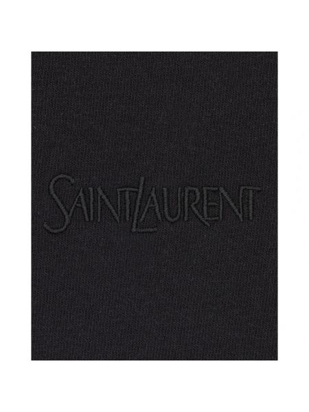 Camiseta de algodón Saint Laurent negro