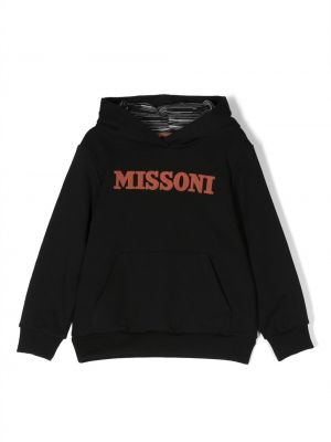 Hoodie för tjejer Missoni Kids svart