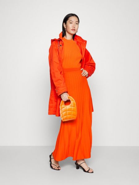 Sukienka długa Michael Michael Kors pomarańczowa