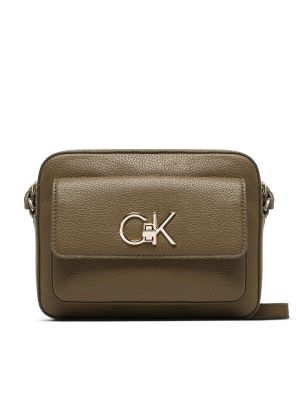 Crossbody kabelka Calvin Klein khaki