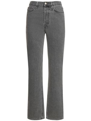 Jeans di cotone Toteme grigio