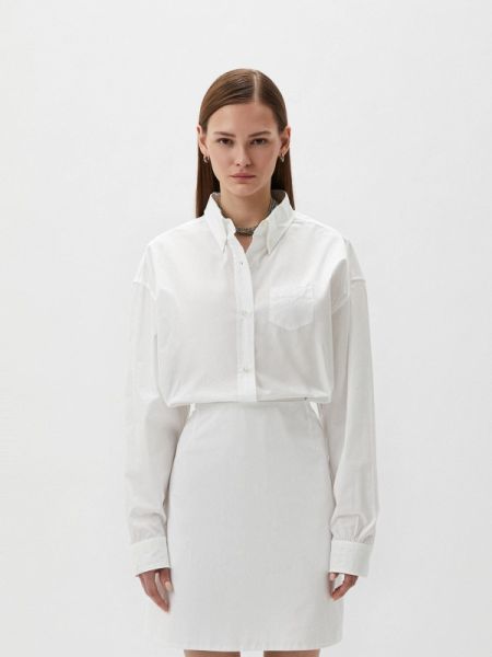 Платье-рубашка N21 белое