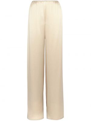 Pantaloni di raso baggy Ferragamo beige