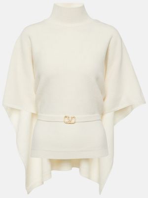 Vilnas džemperis ar augstu apkakli Valentino balts