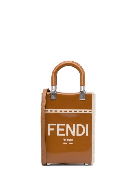Τσάντα shopper Fendi Pre-owned καφέ