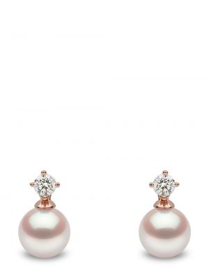 Náušnice s perlami z ružového zlata Yoko London