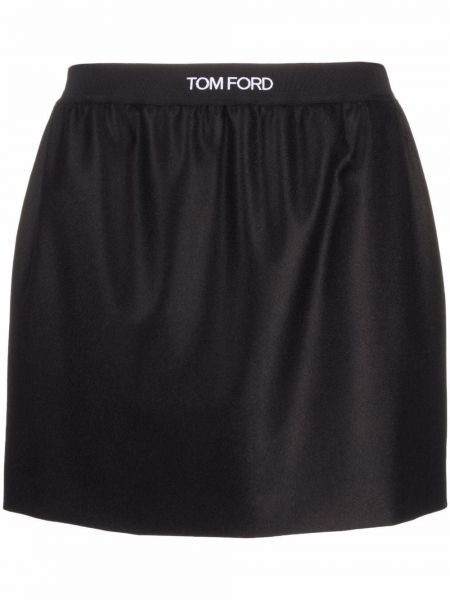 Falda de cachemir con estampado de cachemira Tom Ford negro