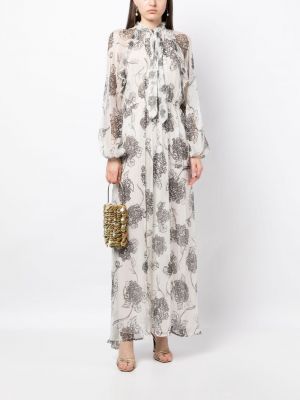 Robe longue à fleurs We Are Kindred blanc