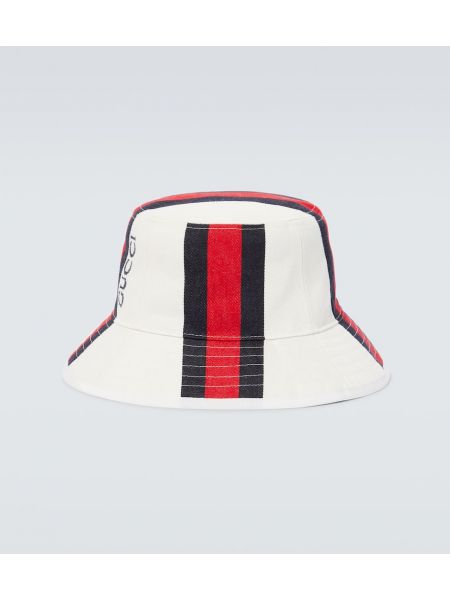 Pruhovaný klobouk Gucci