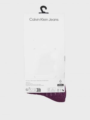 Носки с принтом с градиентом Calvin Klein Jeans фиолетовые