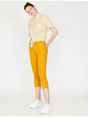 Kalhoty Koton oranžové