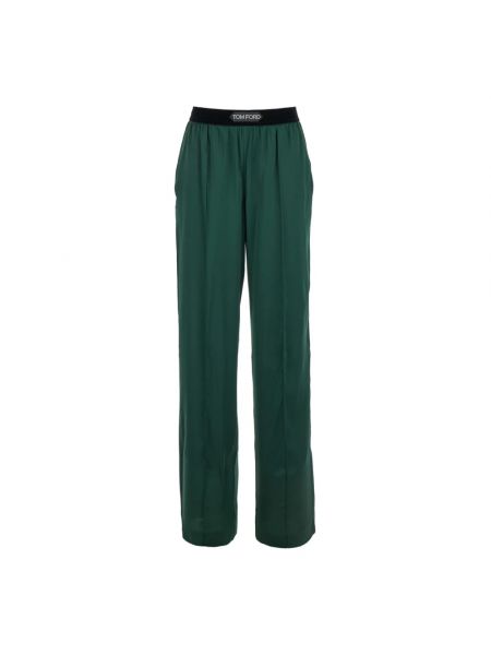 Proste spodnie Tom Ford zielone