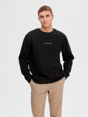 Sweatshirt Selected Homme schwarz