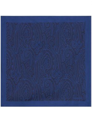 Paisley mintás selyem nyakkendő nyomtatás Etro kék