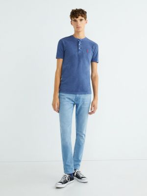 Camiseta de algodón Polo Denim Ralph Lauren azul