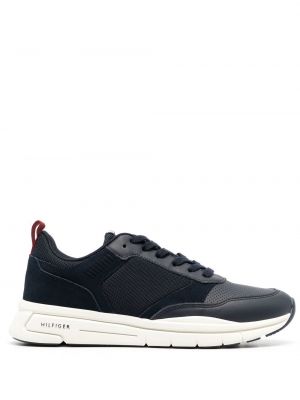 Deri sneaker Tommy Hilfiger mavi