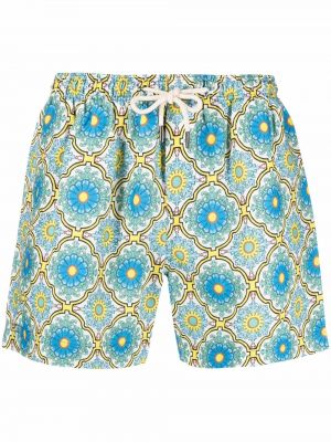 Shorts à imprimé à motifs abstraits Peninsula Swimwear bleu