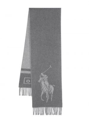 Polo z frędzli Polo Ralph Lauren szara