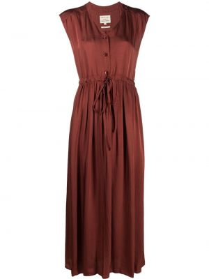 Сатиновое платье миди Alessia Santi, коричневый