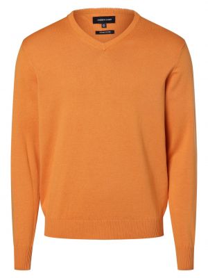 Sweter bawełniany Andrew James pomarańczowy