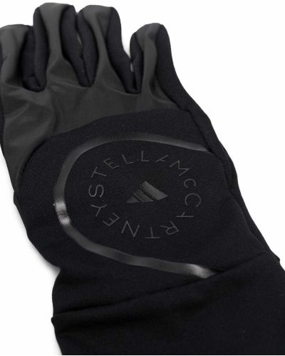Guantes con bordado Adidas By Stella Mccartney negro