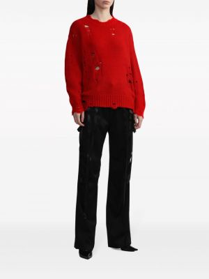Kašmírový svetr s oděrkami R13 červený