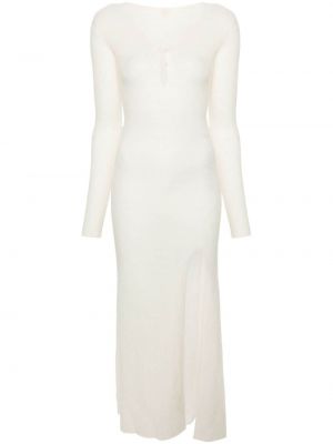 Dlouhé šaty Jacquemus bílé