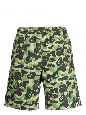 Kratke hlače s potiskom A Bathing Ape® zelena
