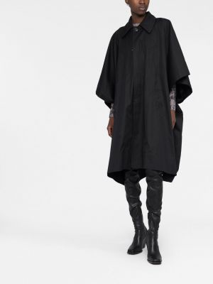 Mantel mit geknöpfter Mm6 Maison Margiela schwarz