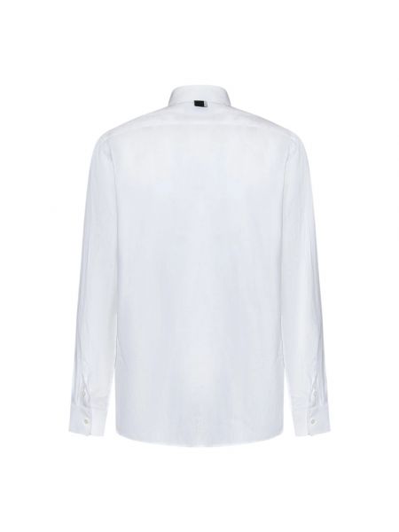Camisa de lino con bolsillos Low Brand blanco