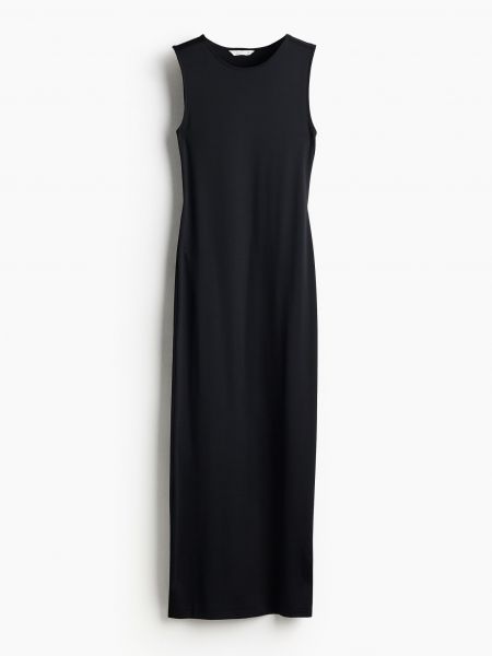 Длинное платье H&m черное