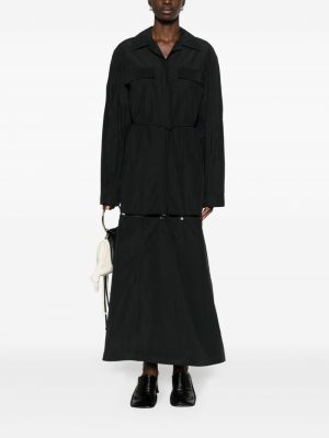 Sukienka koszulowa Nanushka czarna